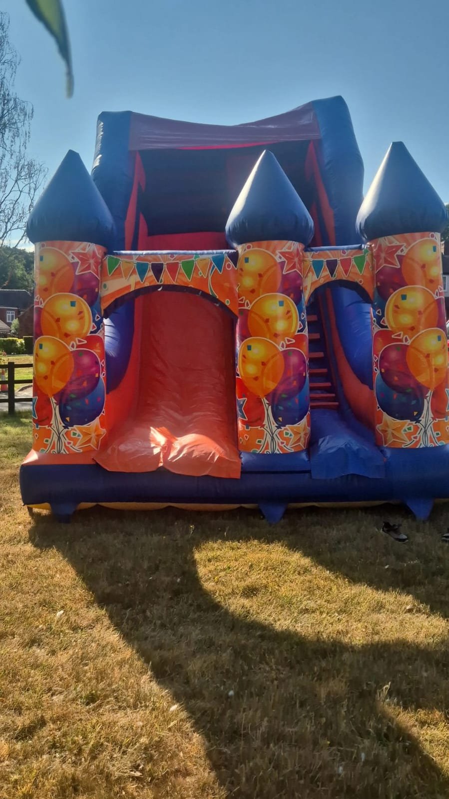 Bouncy castle ready for a party