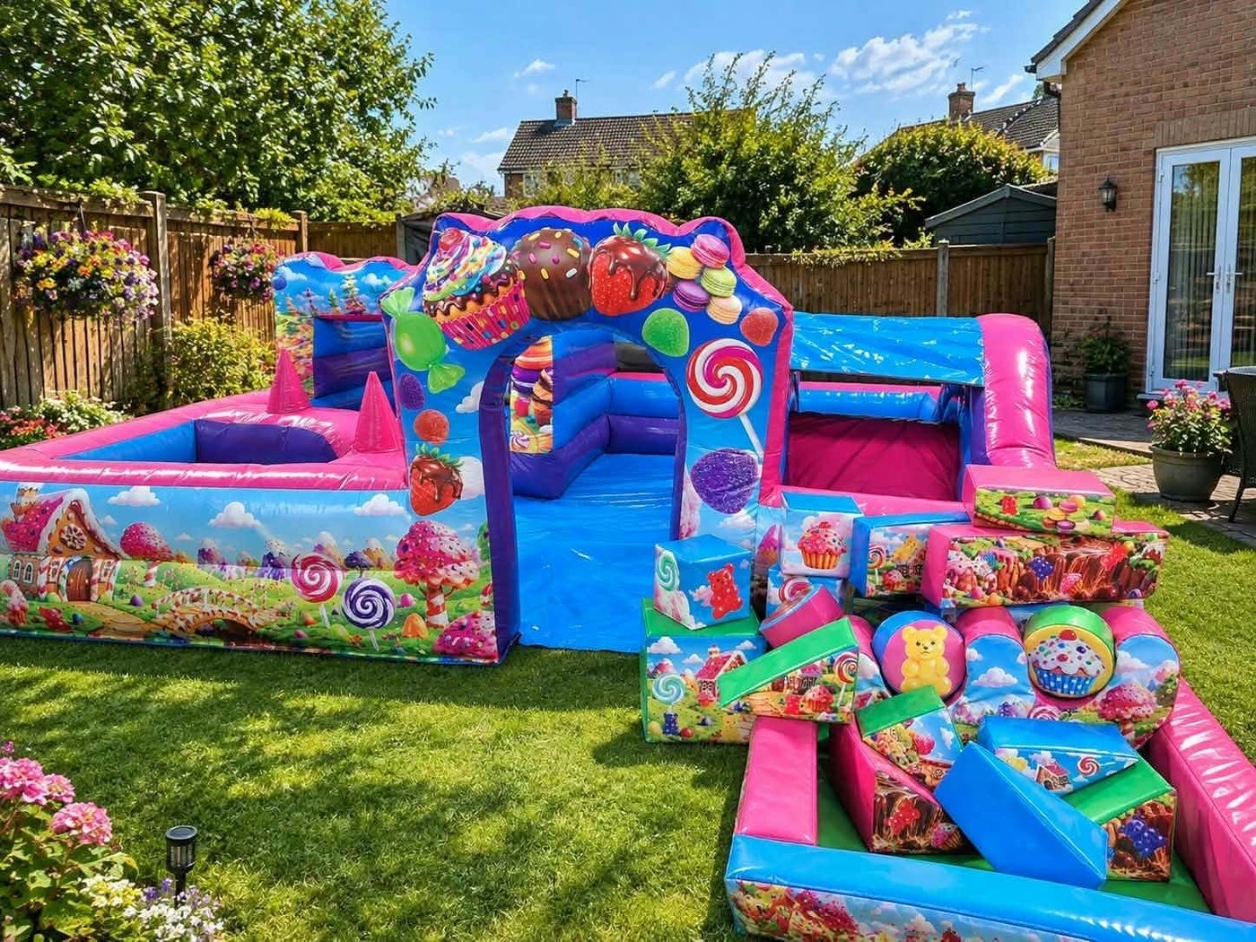 Candy-land play centre with ball pond and soft play